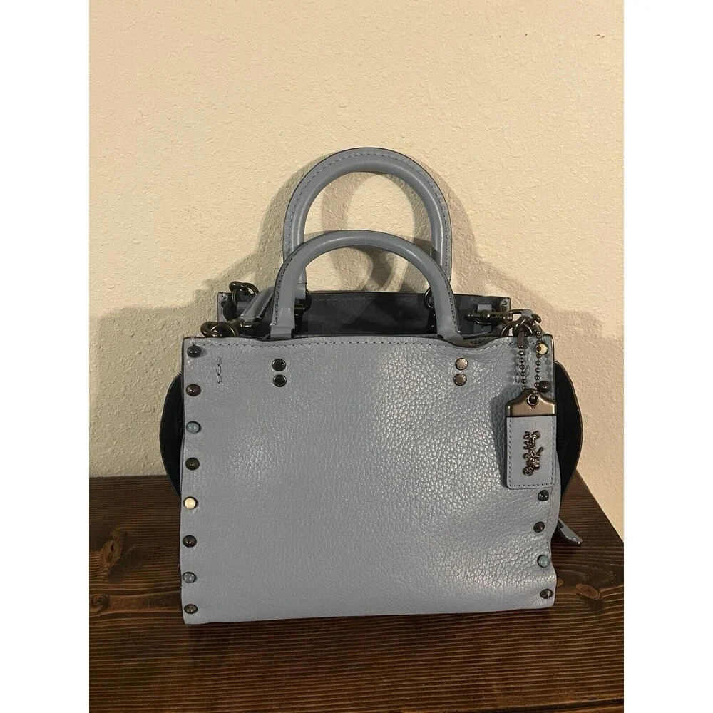 Coach Blue and Black Crossbody Rogue
